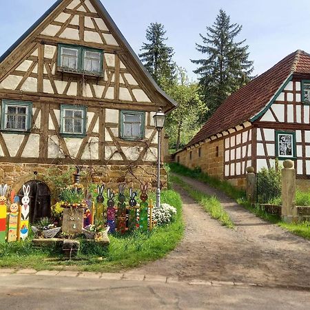 Ferienwohnung Pfadenhauer Pfarrweisach Bagian luar foto