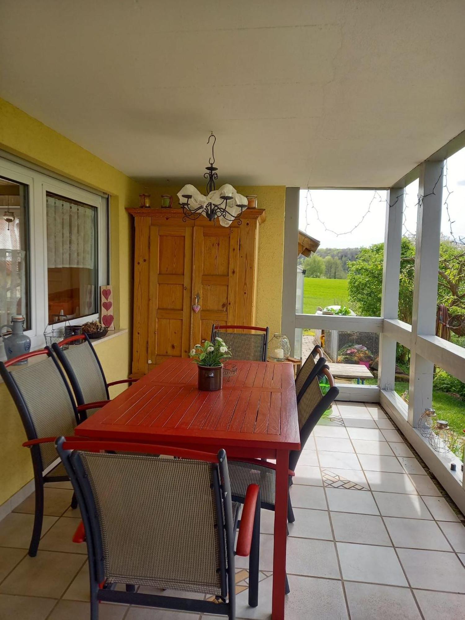 Ferienwohnung Pfadenhauer Pfarrweisach Bagian luar foto