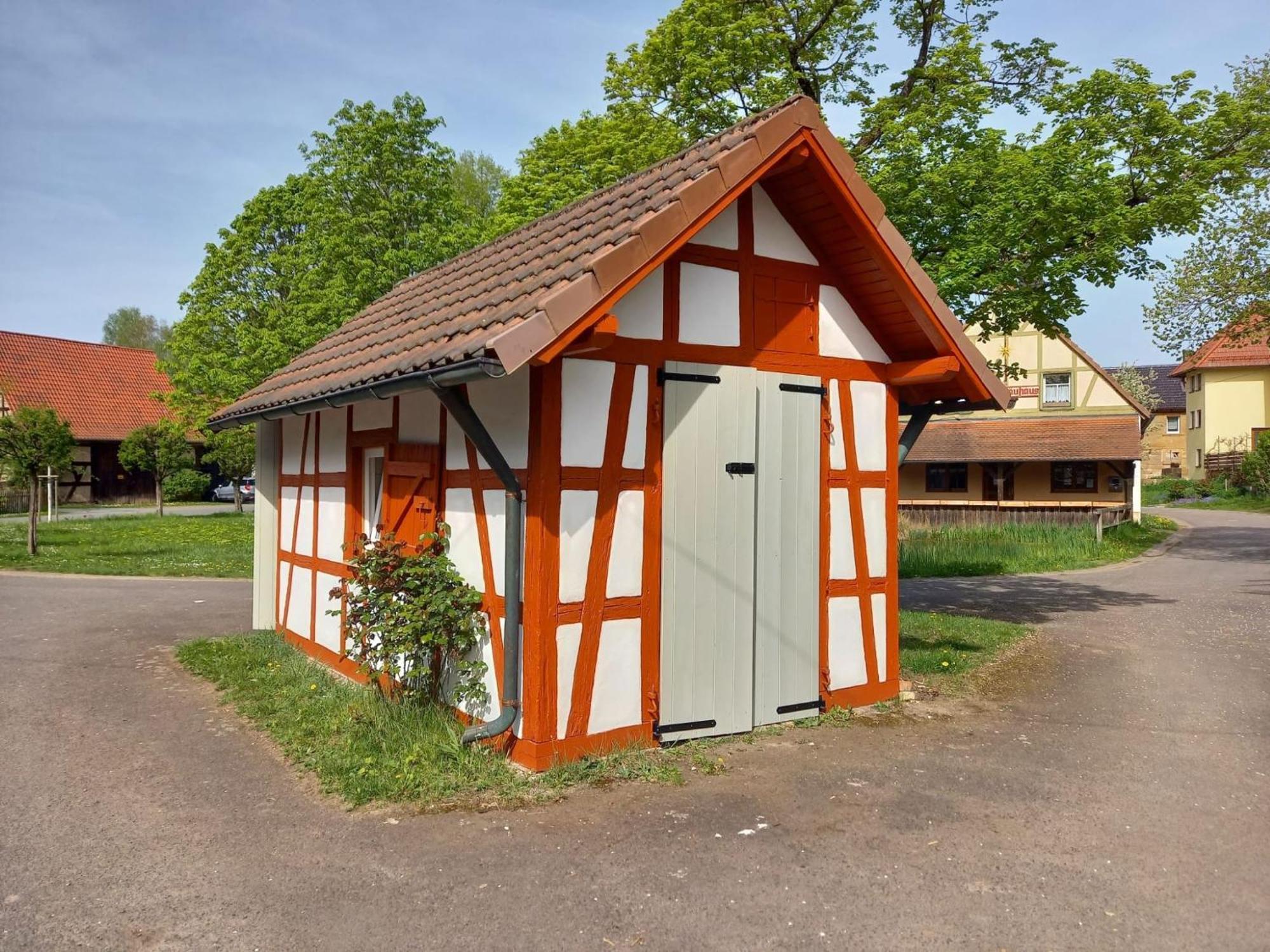 Ferienwohnung Pfadenhauer Pfarrweisach Bagian luar foto