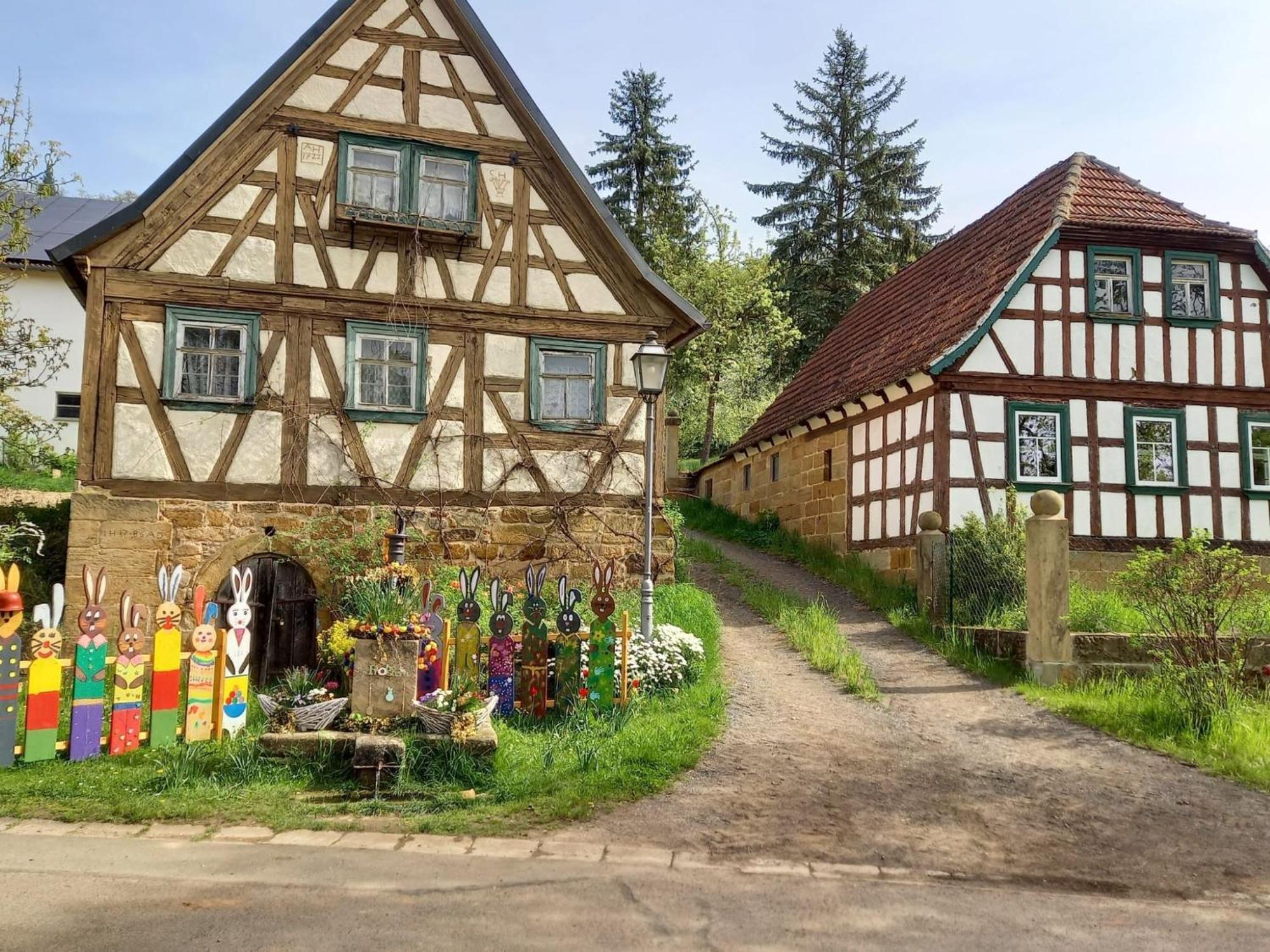Ferienwohnung Pfadenhauer Pfarrweisach Bagian luar foto